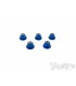 Tuercas aluminio con labio M3 azul (5ud) - E1rc.com