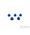 Tuercas aluminio con labio M3 azul (5ud)