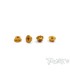 M4 orange flanged wheel nuts T-works (4 pieces) - E1rc.com