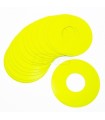 Discos amarillo fluor para llantas (20uds)