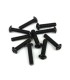 Tornillo boton M4x18mm (black, 10pcs) - E1rc.com